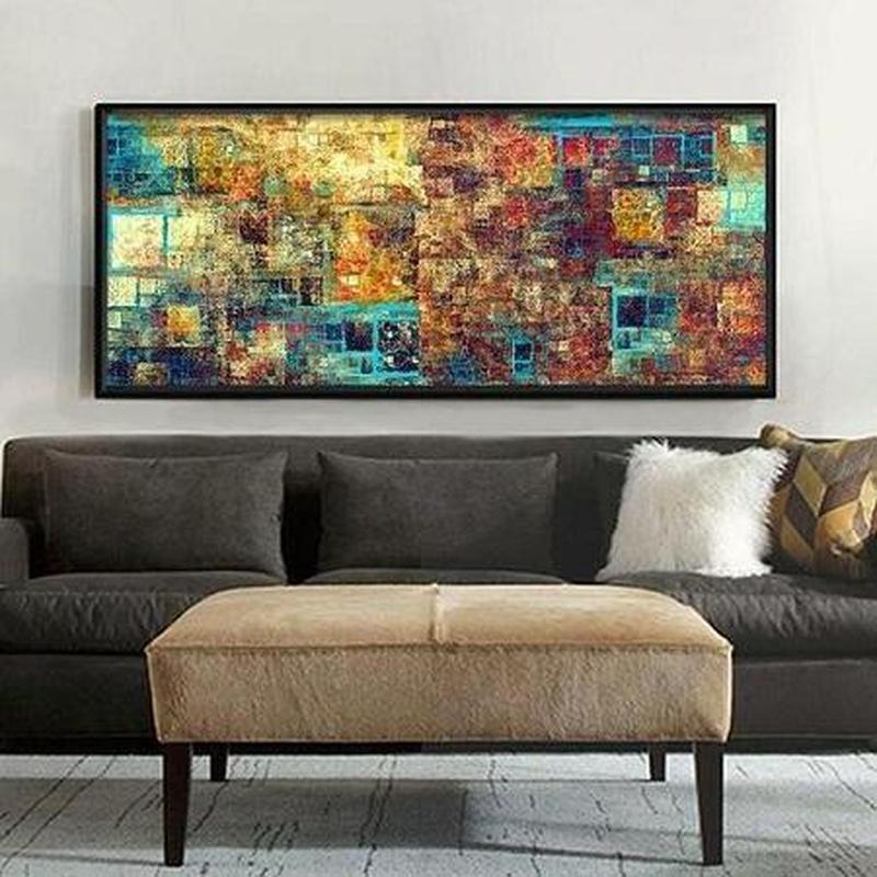 Abstract schilderij v.a. 40x100cm Diamond painting | Eigen foto | Dieren | Kopen | Dikke dames | Action | Nederland | Steentjes | Diamant | De Diamond Painter