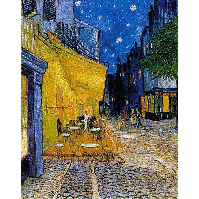 Caféterras bij nacht | Vincent van Gogh Diamond painting | Eigen foto | Dieren | Kopen | Dikke dames | Action | Nederland | Steentjes | Diamant | De Diamond Painter