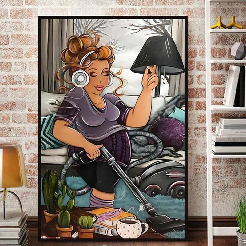 Mollige dames | Stofzuigen v.a. 50x80cm Diamond painting | Eigen foto | Dieren | Kopen | Dikke dames | Action | Nederland | Steentjes | Diamant | De Diamond Painter